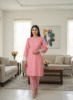 Star Club Pink Lawn 2-Piece Suit with Lace Sleeves