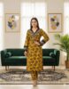 Premium Khaddar Embroidered 2-Piece – Yellow & Black Elegance