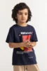 Toddler Boy Navy Blue Printed Tee TB-TS-SS24-019