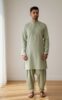 Men’s Premium Light Wool Shalwar Kameez – Light Green | Elegant Men’s Collection 2025"